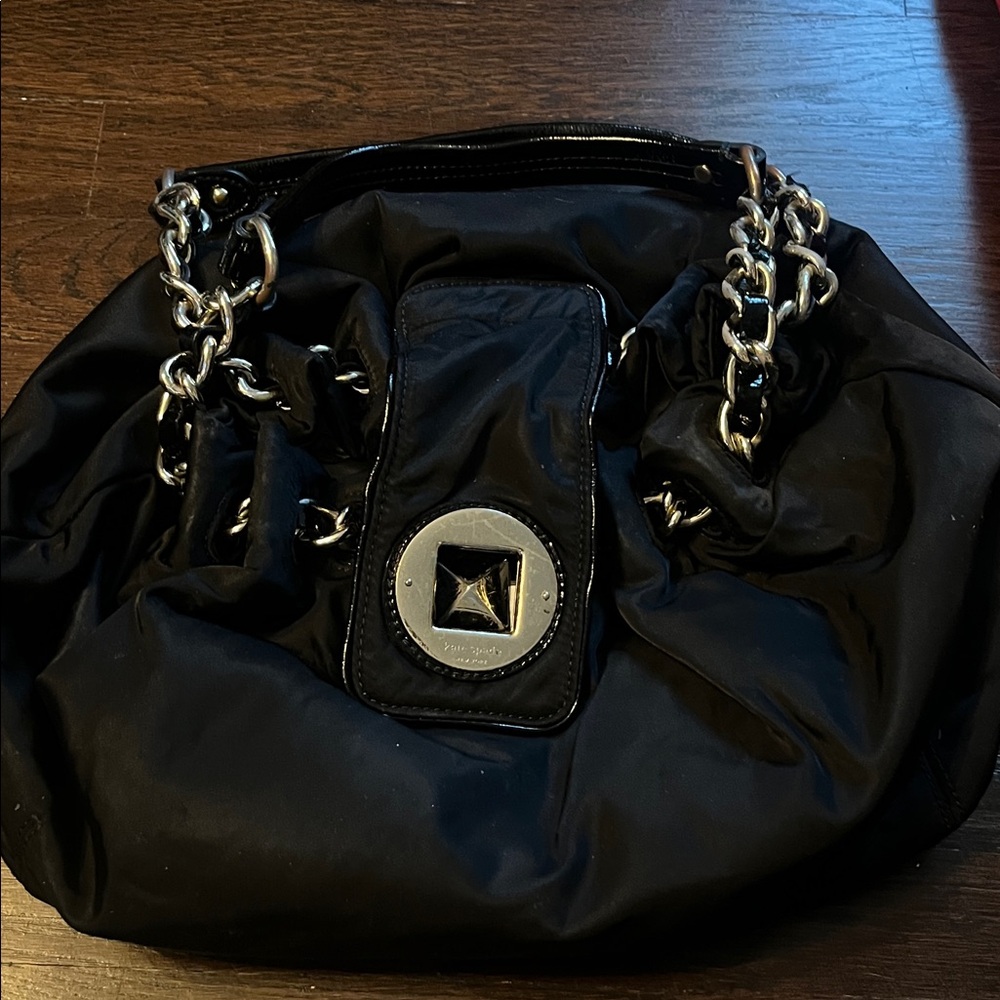 Kate Spade Black Shoulder Bag with Chain Straps